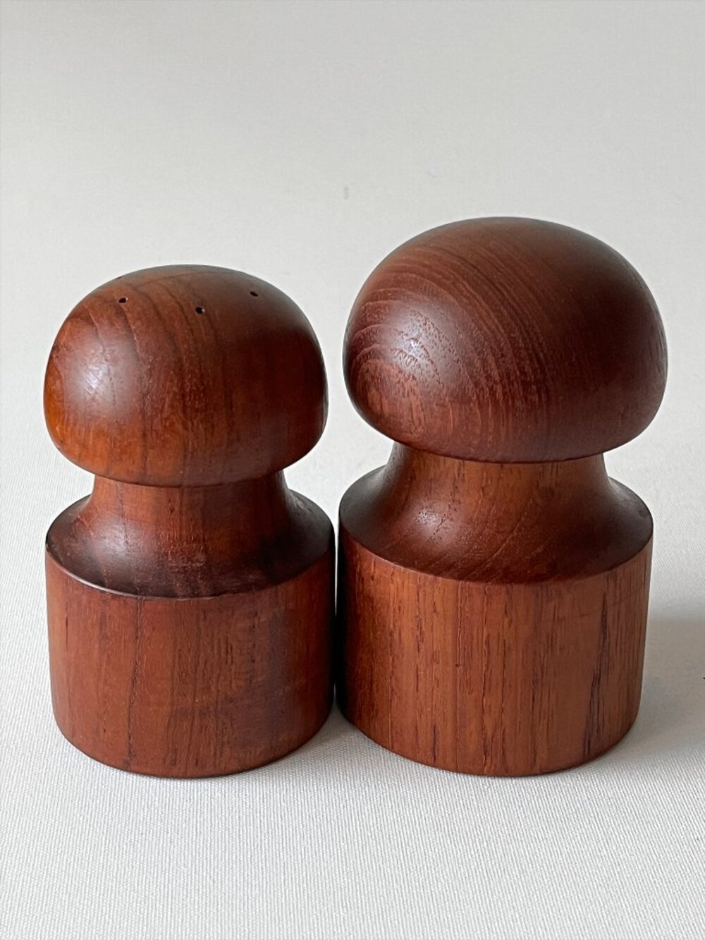Vintage DANSK Teak Wood Salt & Pepper Shakers